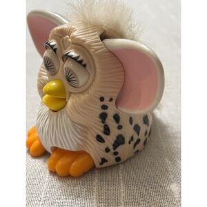 Vintage 1998 McDonald's Happy Meal Furby Toy Tan with Black Spots Moveable EUC